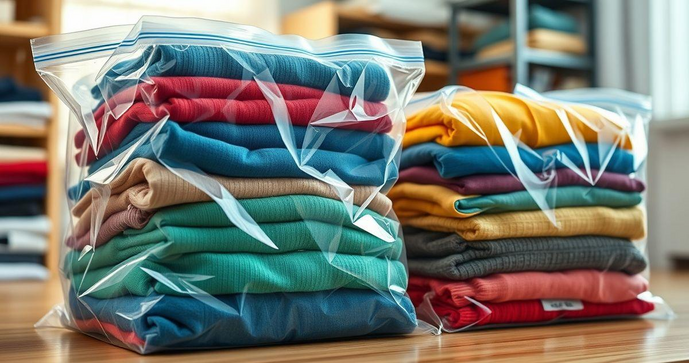 Saco Zip Lock para Roupas: Praticidade e Organização