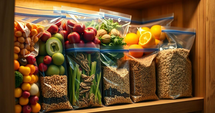 Soluções Práticas com Ziplock Saco para Organizar e Armazenar Alimentos