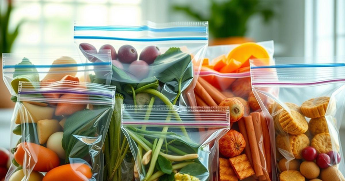 Sacos Plásticos Zip Lock com Fecho Hermético para Armazenamento Seguro