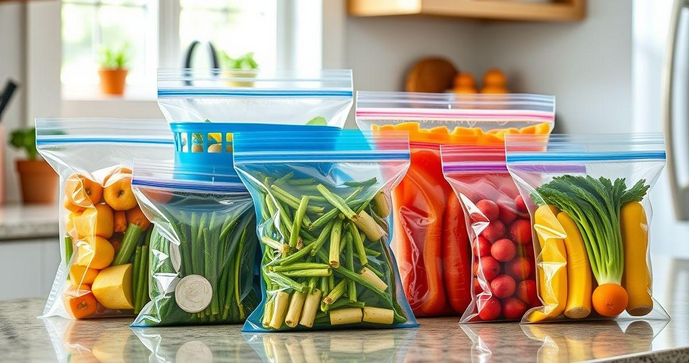 Sacos zip para alimento liso são indispensáveis para sua cozinha