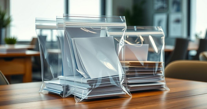 Sacos zip para documento empresa e sua importância na organização
