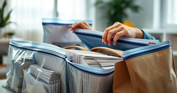 Sacos zip para documentos empresariais: a solução ideal para organização